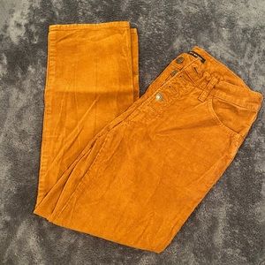 Mid rise authentic straight cropped jeans